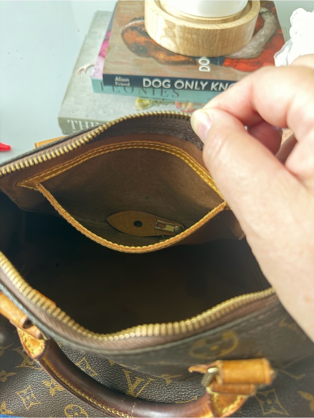 Louis Vuitton Monogram Top Handle Satchel - Brown/Tan - Picture 14 of 16